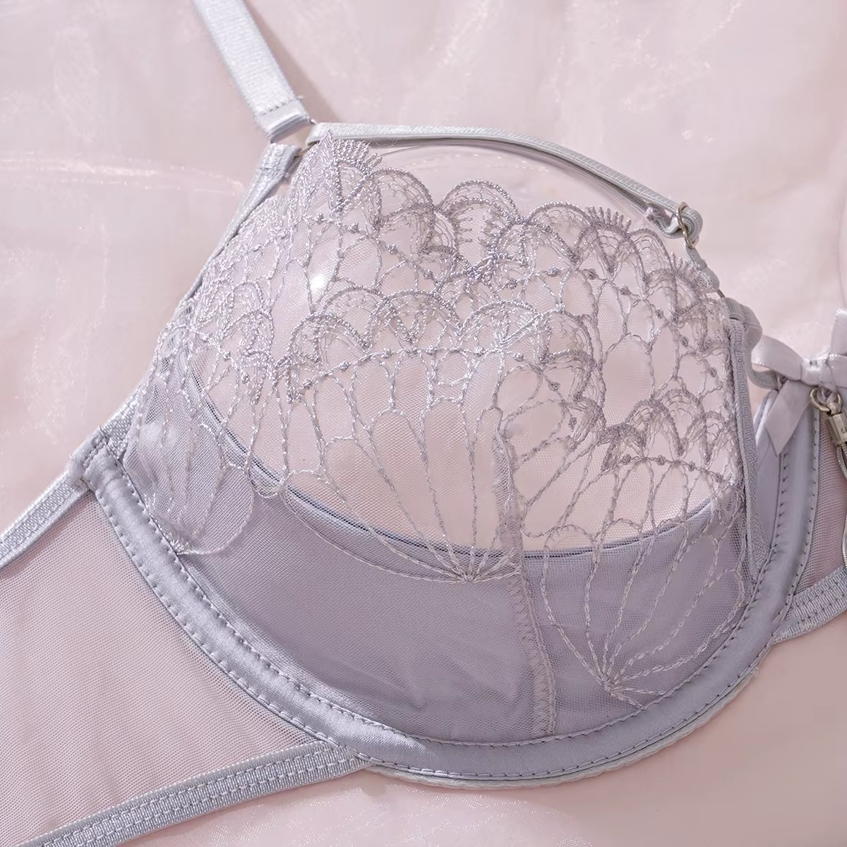 Dana Orange Lace 3 Pieces Underwear Set