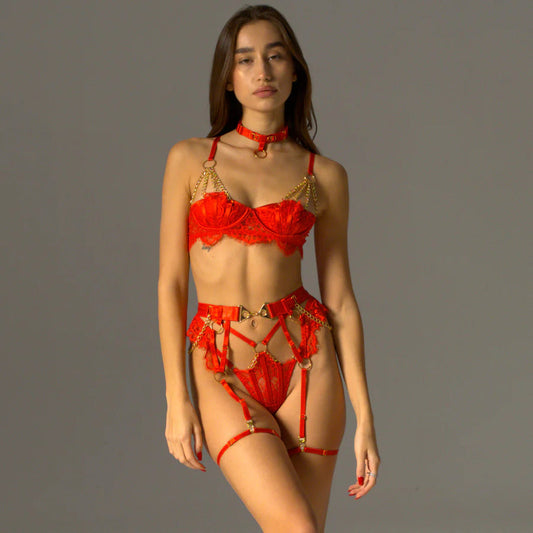 Zara's Luxury 5 Pieces Lingerie Set