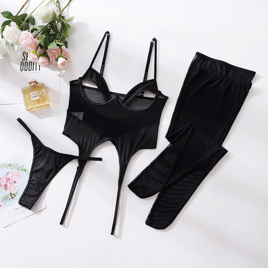 Lesly 3-Piece Cut Out Bra Set