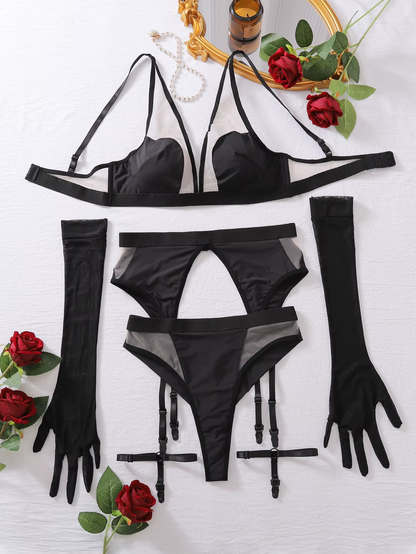 Reborn 4 Pieces Luxury Lingerie Set