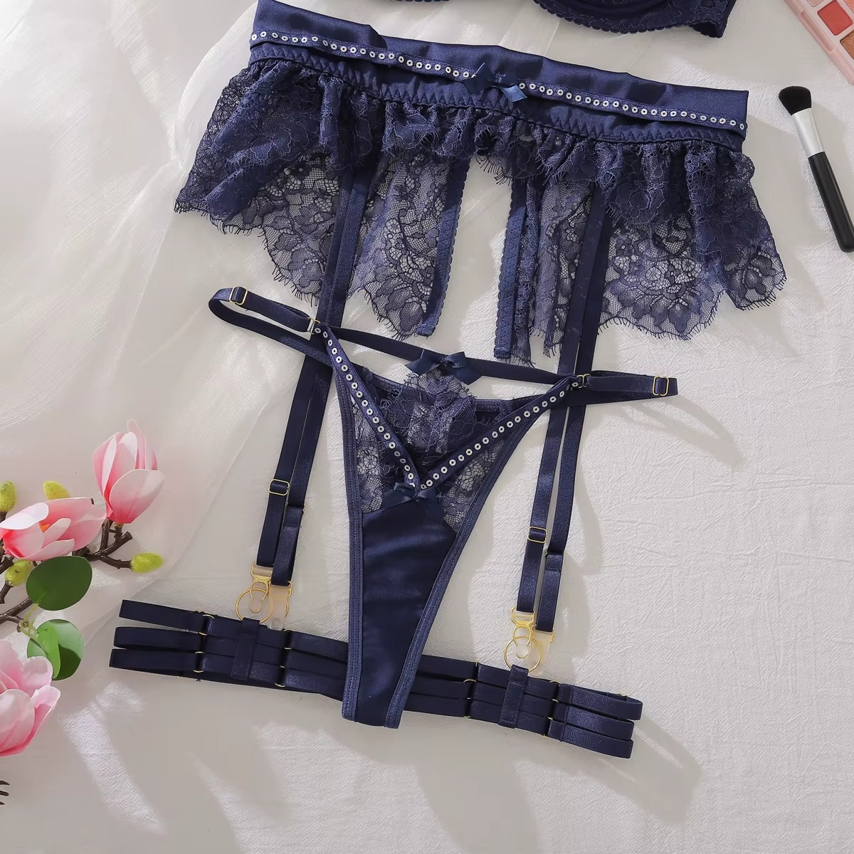 Olivia Luxury 4 Pieces Lingerie Set