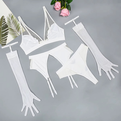 Reborn 4 Pieces Luxury Lingerie Set