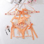 Sol Polka Dot 4 Pieces Lingerie Set