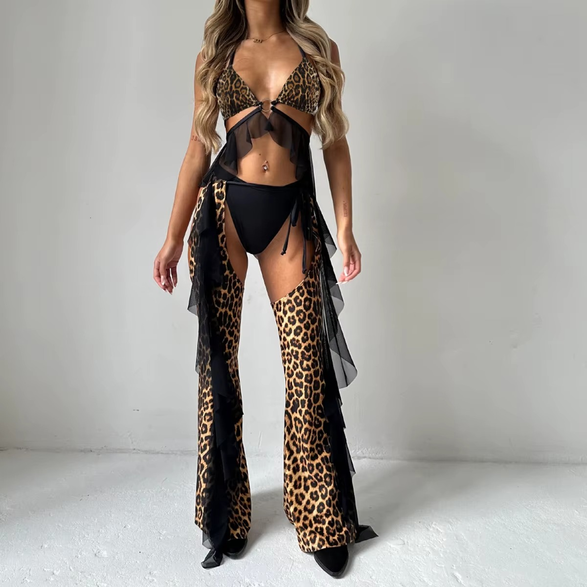 Jungle Luxury 3 Pieces Lingerie Set
