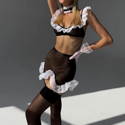 Maid Luxury 5 Pieces Lingerie Set