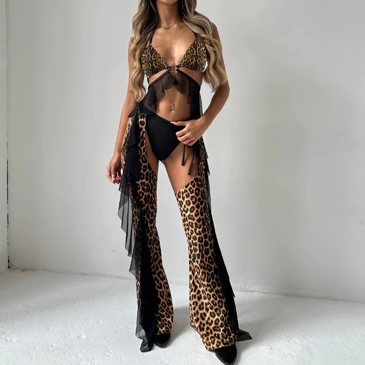 Jungle Luxury 3 Pieces Lingerie Set