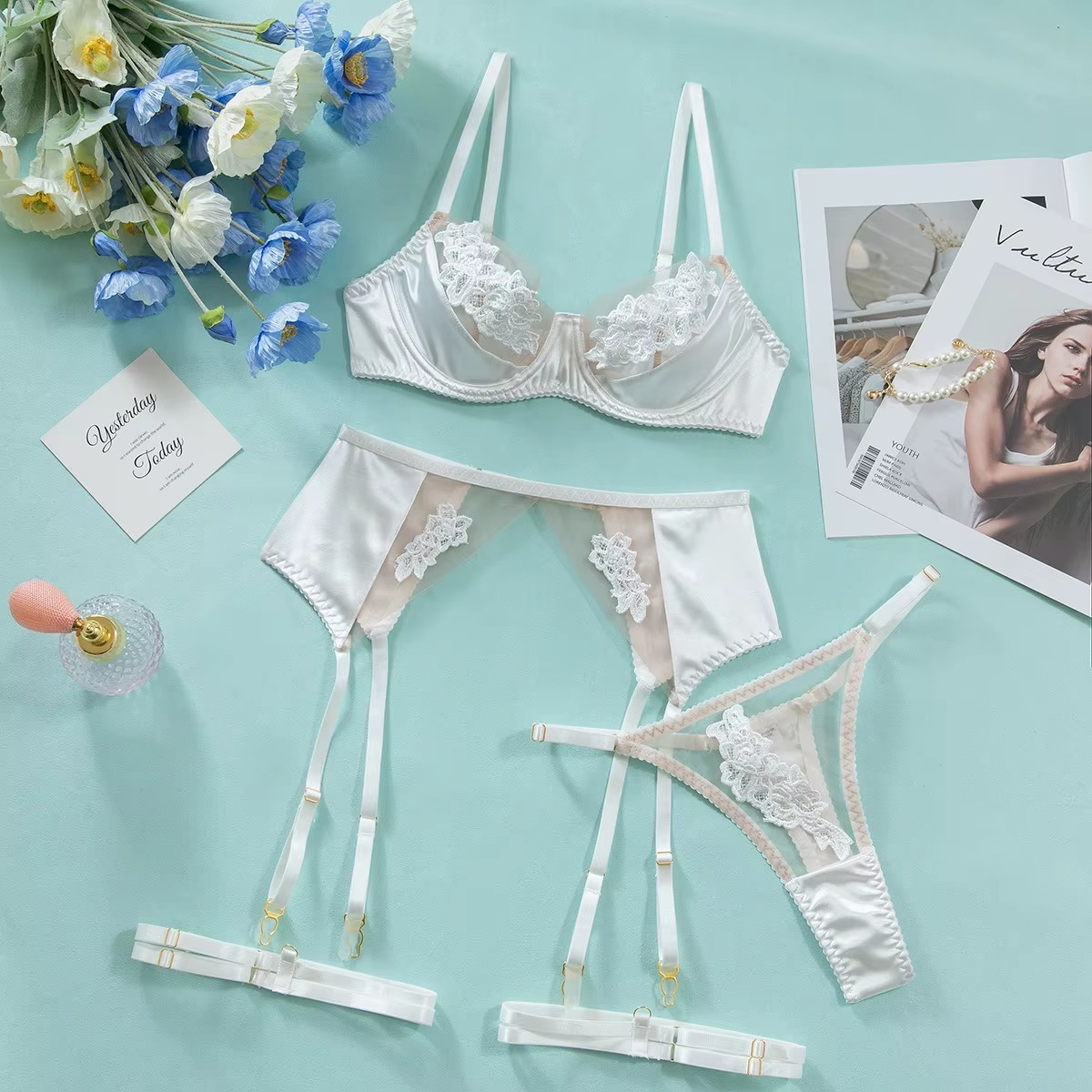 Arissa 4 Pieces Lingerie Set