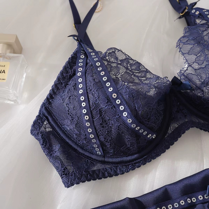 Olivia Luxury 4 Pieces Lingerie Set