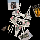 Creamy Rose 3 Pieces Lingerie Set