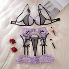 Trinity Polka Dot 4 Pieces Lingerie Set
