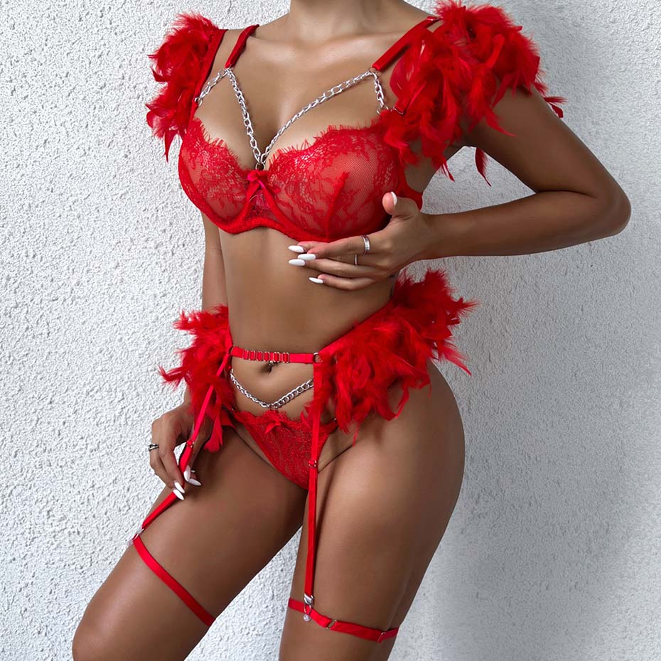 Naomi Luxury 5 Pieces Lingerie Set