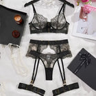 Carmen Luxury 4 Pieces Lingerie Set