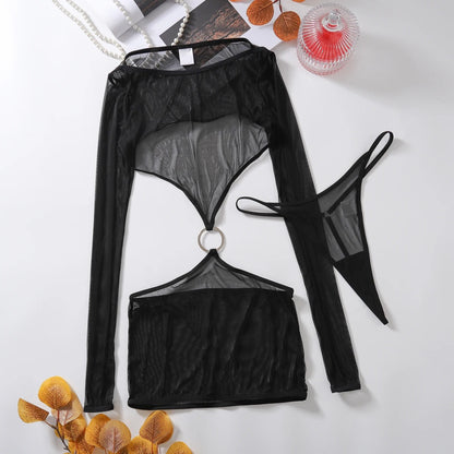 Rayna Sheer Cutout Lingerie