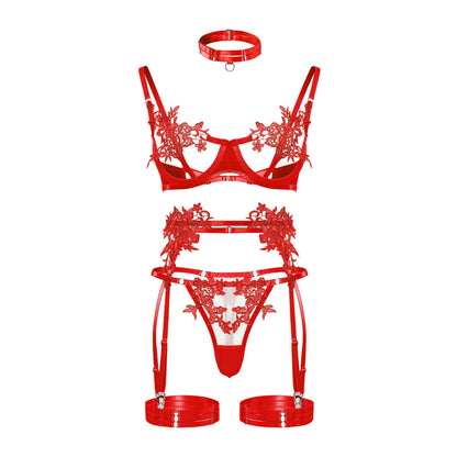 Lena's Luxury 4 Pieces Lingerie Set