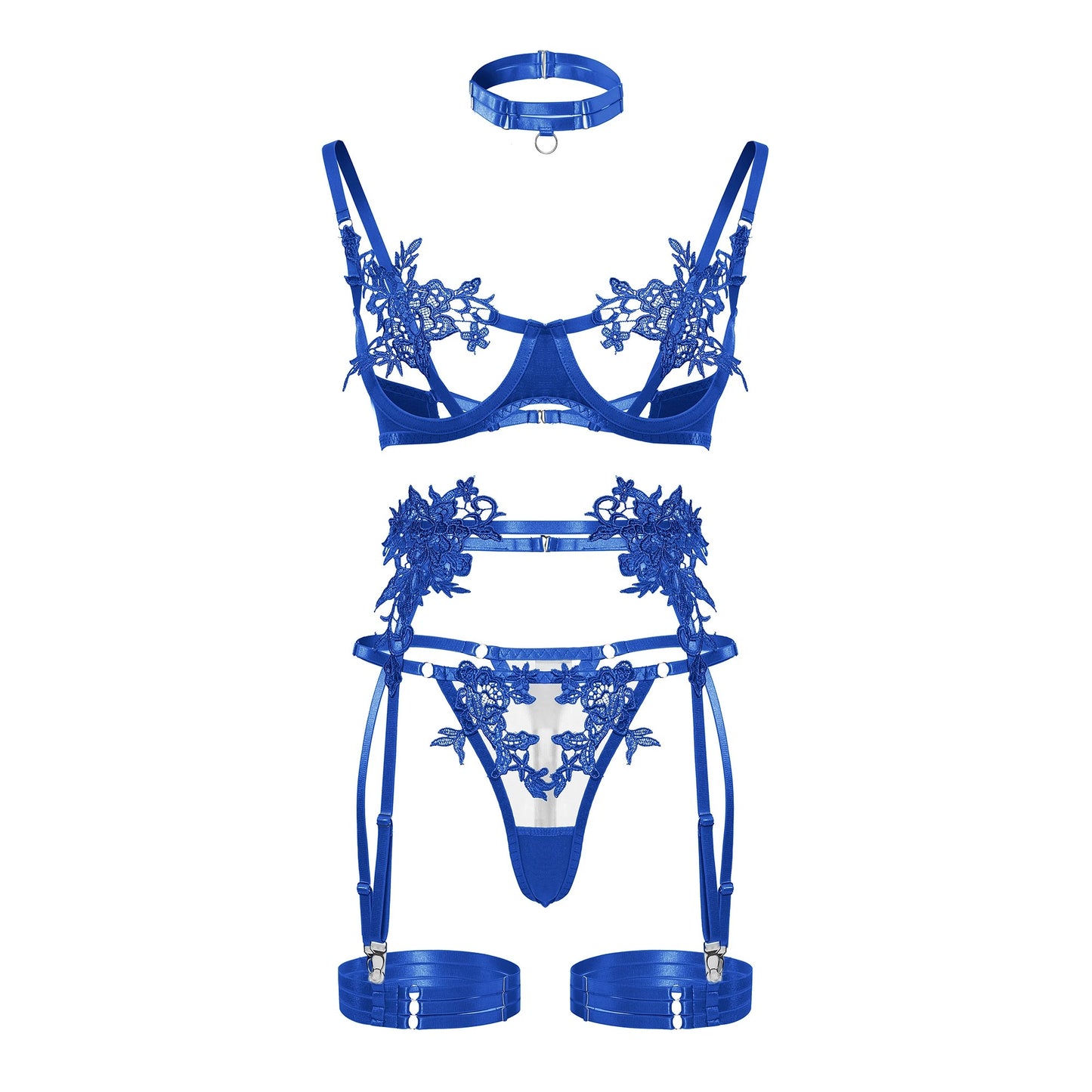 Lena's Luxury 4 Pieces Lingerie Set