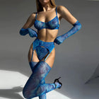 Anika Long Gloves 5 Pieces Lingerie Set