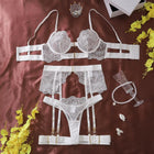 Carmen Luxury 4 Pieces Lingerie Set