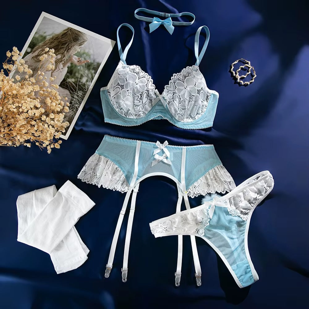 Midnight Lace 5 Pieces Maid Outfit