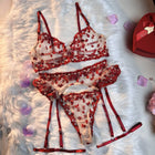 Margaret's Hear 4 Pieces Lingerie Set