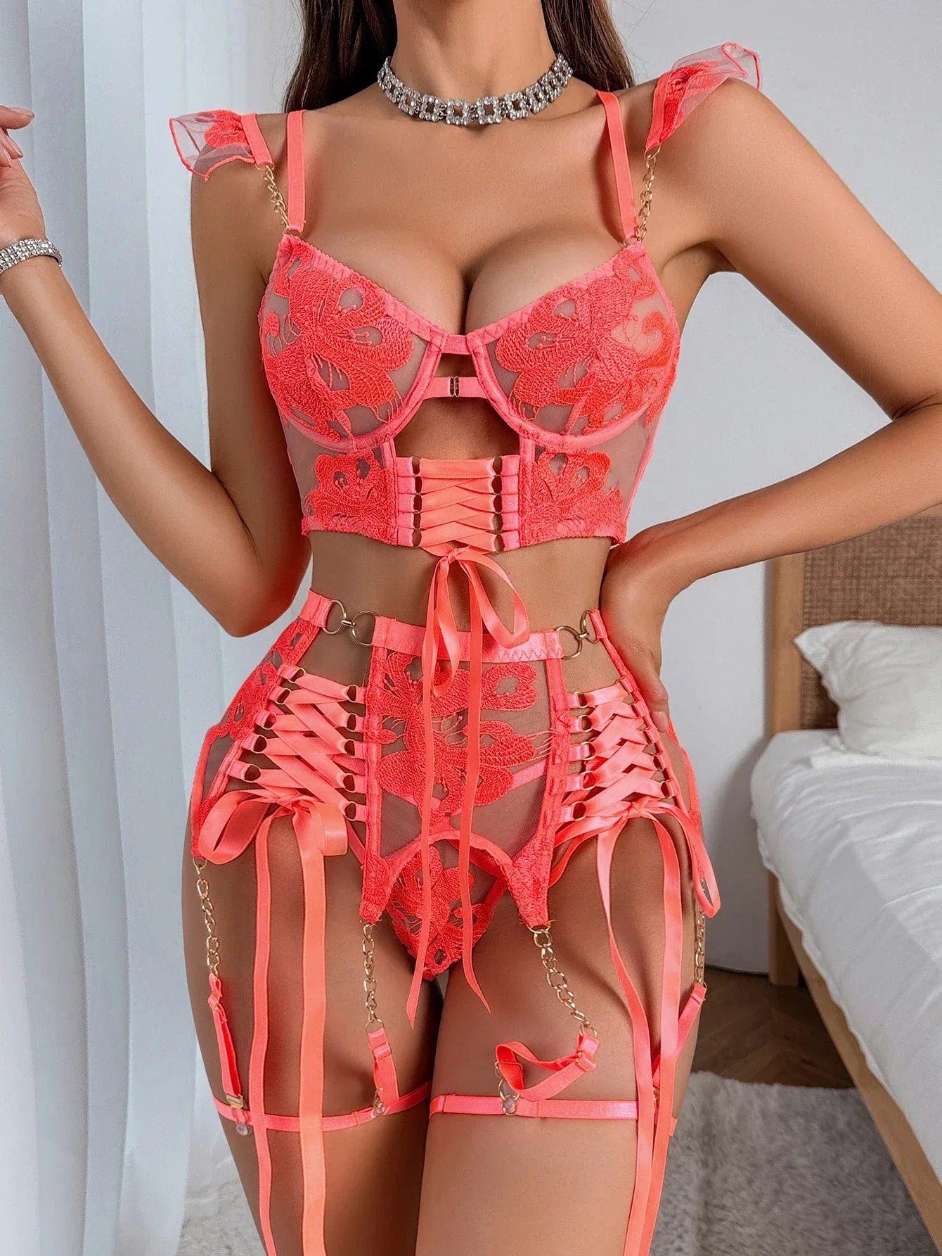 Nymera 4 Pieces Lingerie Set